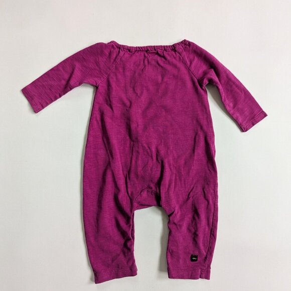 Tea Collection Bundle 3 Rompers Baby Girl 0-3 Months Pinks & Purples - Picture 4 of 14